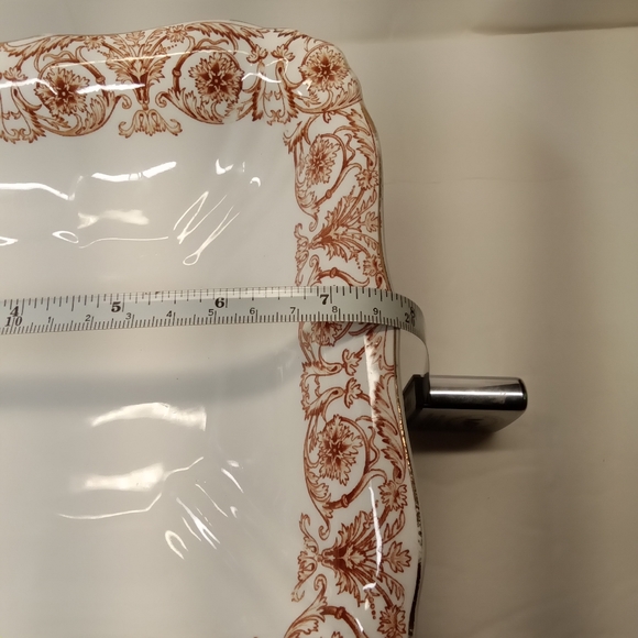 ANTIQUE JOHN MADDOCK AND SONS ROYAL VITREOUS COLUMBUS PATTERN RARE CAKE PLATE - Picture 6 of 12